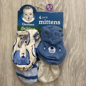 Ferber organic baby mittens, 0-3 months